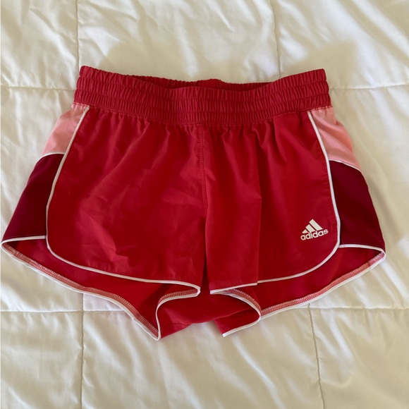Pants - Adidas Peach/Red Athletic Shorts